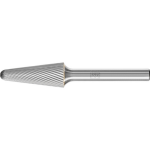HM-Frässtift KEL 1230/6 Z5 Ø 12 mm x L 30 mm Schaft Ø 6 mm Rundkegelform, Pferd