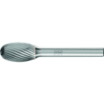 Carbide burr TRE 1220/6 Z3 Ø 12 mm x L 20 mm Shank Ø 6 mm Drop shape, horse