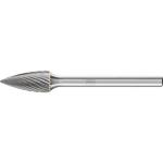 Carbide burr SPG 0613/3 Z5 Ø 6 mm x L 13 mm Shank Ø 3 mm Pointed arch shape, horse