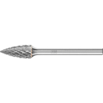 Carbide burr SPG 0613/3 Z3 PLUS Ø 6 mm x L 13 mm Shank Ø 3 mm Pointed arch shape, horse