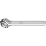 Carbide burr KUD 1210/6 STEEL Ø 12 mm x L 10 mm Shank Ø 6 mm Spherical shape, horse