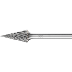 Hardmetalen stiftfrees SKM 1225/6 GIET Ø 12 mm x L 25 mm Schacht Ø 6 mm Puntige kegelvorm, paard
