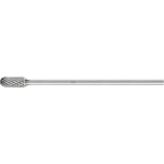 Carbide burr WRC 0613/3 Z3 PLUS SL75 Ø 6 mm x L 13 mm Shank Ø 3 mm Round roller mould, horse