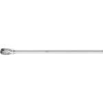 Carbide burr TRE 0610/3 Z3 PLUS SL75 Ø 6 mm x L 10 mm Shank Ø 3 mm Drop shape, horse