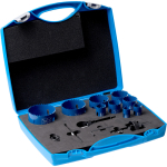HSS hole saw set LS-SO 13 E-2, 15 parts for electricians, horse