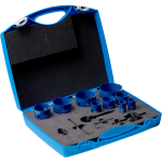 HSS hole saw set LS-SO 13 M, 15 pieces for fitters, horse