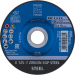 Schruppscheibe E 125-7 ZIRKON SGP Steel Pferd