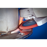 Flap disc fillet weld PFR 115-M CO60 SGP CURVE SteelOX Pferd Polifan