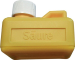 Zoutzuur tank voor 125 ml, basismaat 75x55 mm geel