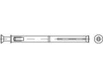 Metal frame dowels F 10 M 152 fischer