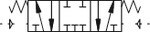 5/3-way valve IG 1/4", DN7.5, vacuum - 10 bar Centre closed, pneumatic