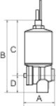 Afvoerklep, automatisch IG 1/8", 4-12 bar, max 60°C Messing, standaard