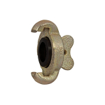 Blanke koppeling L 63 mm, H 43 mm, max 10 bar Smeedbaar gietijzer, gegalvaniseerd,