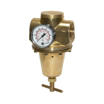 Pressure regulator for water Female thread 1.1/2", 56l/min, 0.5-6 bar max 40 bar, incl. pressure gauge