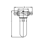 Feinfilter Serie Bavaria, Trinkwasser AG DU max 16bar, DVGW geprüft, inkl. Manometer