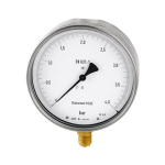 Feinmess-Manometer AG D160 bar Skala, CrNi-Stahl, Anschluss unten