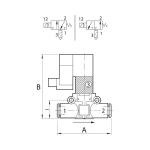 Magneetventiel serie lineonline BL 2,5-7 bar, Geluidsisolerende ventilatie