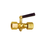 Stopcock for pressure gauge IG 1/2", PN 25 bar, SW27 Socket/rotatable socket, brass