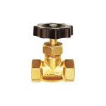 Brass needle valve DN4, BL fine adjustment Plastic handwheel