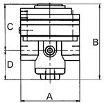 Präzisionsdruckregler IG 1/2", 3000l/min, 0,05-7 bar ohne Manometer, pneumatisch ferngesteu.