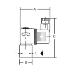 Regelklep proportioneel type posiflow IG 1/8", max bar voor lucht/gas/water, 24 VDC