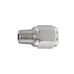 Rückschlagventil, Durchgangsform IG 1/4"R x AG 1/4"Rp, BL 32mm, PN 10 bar kleine Bauweise, Messing vernickelt