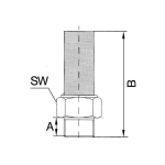 Silencer AG 1/8", max 8 bar, max 250°C stainless steel