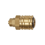 Quick-release coupling NW7.2 Hose connection union Brass L bright, nut