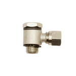 Draaibare elleboogfitting max 60 bar, DIN2353 compleet met moer en