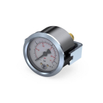 Standard-Manometer, Dreikantfro. verch. AG 1/8", -1 - 0 bar für Vakuum, D 40 mm Doppelskala, Anschluss hinten, zentrisch