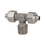 T-screw-in fitting AG "R, Stainless steel 1.4404