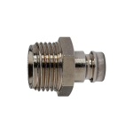 Temperature control plug-in nipple DN6, AG 1/8", L 24 mm brass