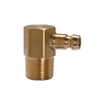 Temperature control plug-in nipple DN6 90°, male thread M10x1, L 27 mm brass