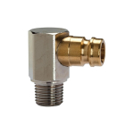 Temperature control plug-in nipple DN9 90°, AG 3/8 "R, L 35 mm brass