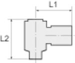 Angle swivel fitting AG 3/8", SD12/10, O-ring Nickel-plated brass