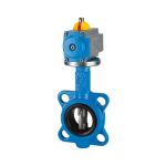 Wafeltype vlinderklep min. 5 bar Dubbelwerkende actuator