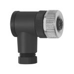 Aansluitstekker voor drukschakelaar EDS Schuine vorm, 4-pins, M 12x1 mm, 4-6 mm Zonder kabel