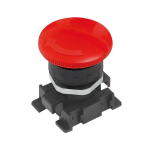 Mushroom button red, with emergency stop