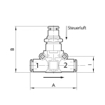 3/2-wegklep voor slang Slang-op-slang-aansluiting, NC Serie lineonline