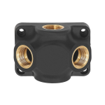 Endverteilerdose aus PA6 EG 1/2", 2x Anschluss 1/2" ohne Durchgangsgewinde