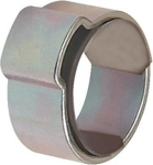 1-ear hose clamp with storage ring 11.5-13.3 mm, belt width 8.8 mm Galvanised steel W1