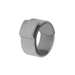 1-ear hose clamp with storage ring 13.0-15.3 mm, belt width 8.8 mm Galvanised steel W1