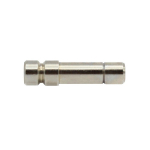 Locking plug series value line 12 mm spigot, L 37 mm Nickel-plated brass
