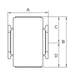 Verdeler Serie G-mini 2x IG BG 200, 0-9 bar, max 70°C Gegoten aluminium