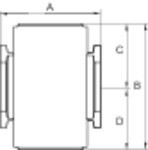 Verdeler Serie G 2x IG BG 0-9 bar, max 70°C Gegoten aluminium