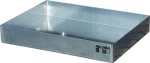 Drip tray without perforated plate, 40 l LxWxH 800x600x120 mm Galvanised sheet steel