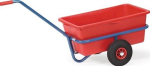 Handwagen, Kunststoffmulde 90l Ladefläche 700 x 400 mm, Luftbereifung Tragfähigkeit 200 kg, Fetra 4101