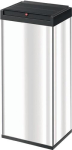 Afvalbak 52 liter HxBxD 763x339x260 mm Roestvrij staal met zwart klapdeksel