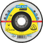 Lamellenschleifscheibe 125x22,23 mm, K40 gewölbt SMT 624 Supra Klingspor