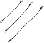 Gepäckspanner mit Karabinerhaken 3 teilig